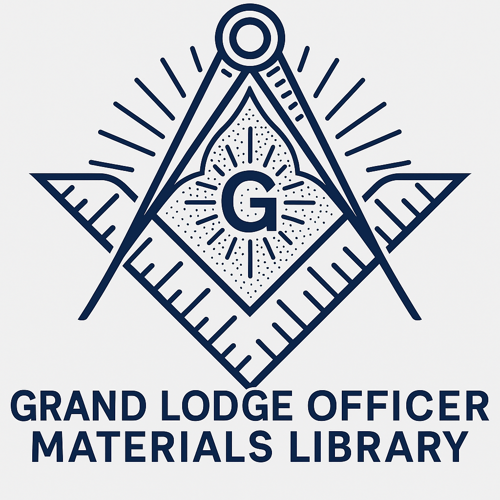 Grand Lodge Officer Materials Library 